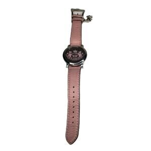 JUICY COUTURE Born In The Glamorous USA Pink Watch Dog Charm Baterry Works